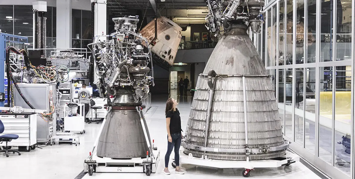 engine’s chamber and turbomachinery components of SpaceX